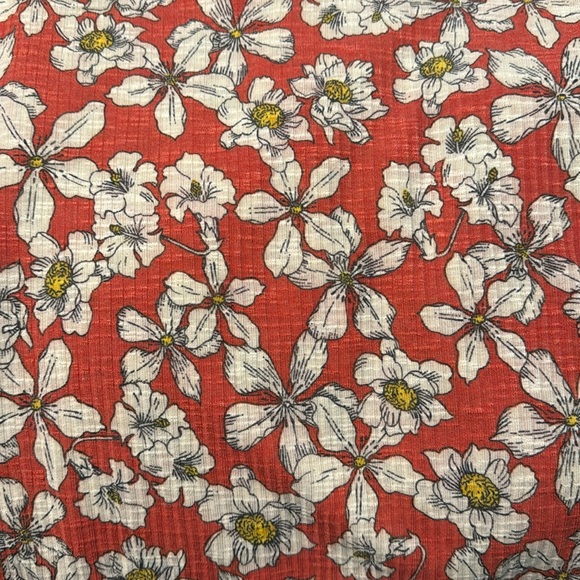 Cato short sleeve medium floral print tie up shirt - Picture 5 of 5